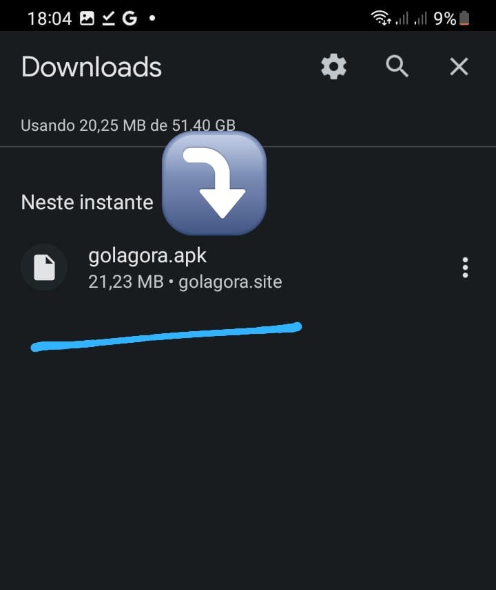 Passo 4 — Localizar APK